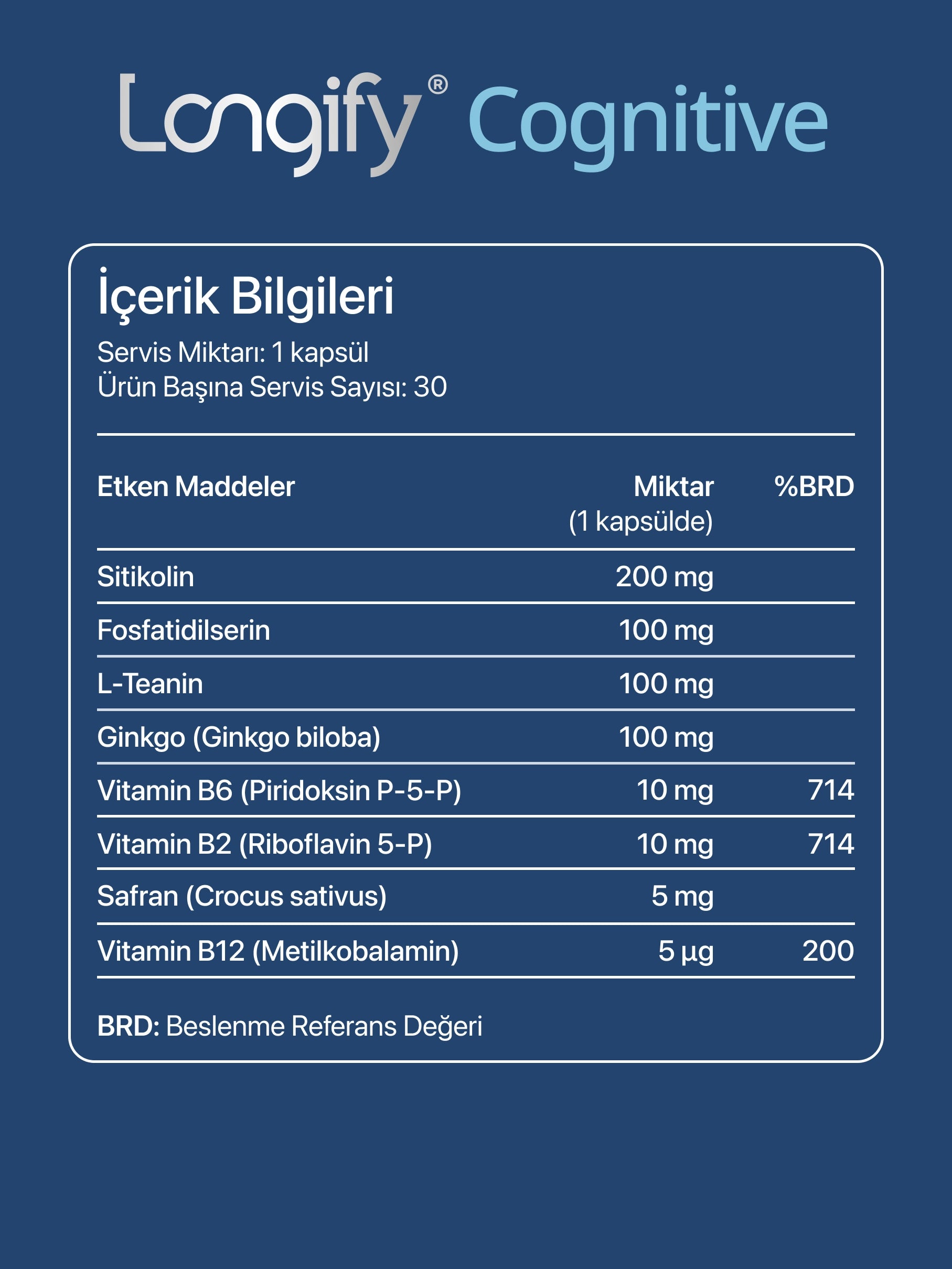 Cognitive (30 Kapsül)