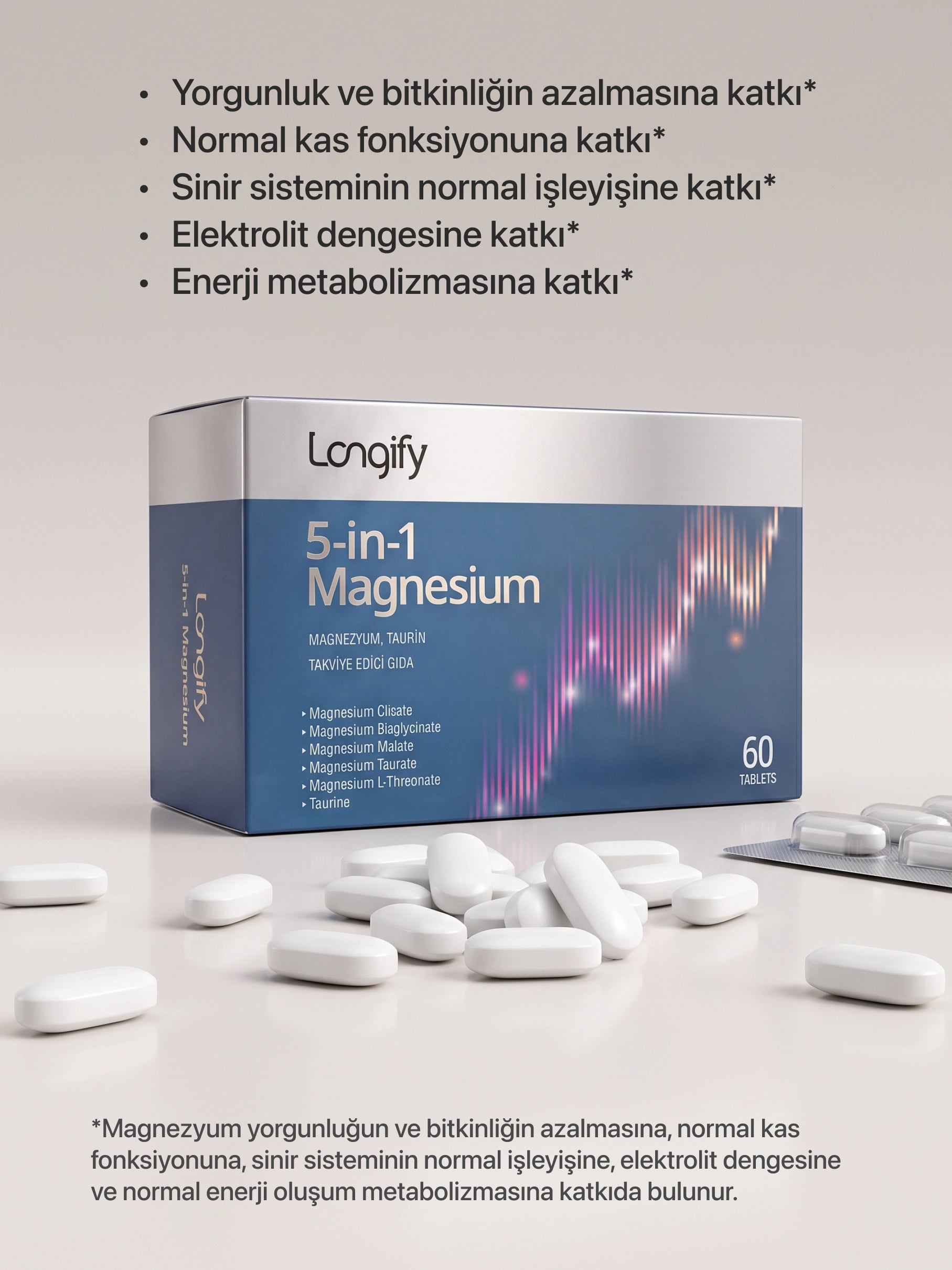 5-in-1 Magnesium (60 Tablet)