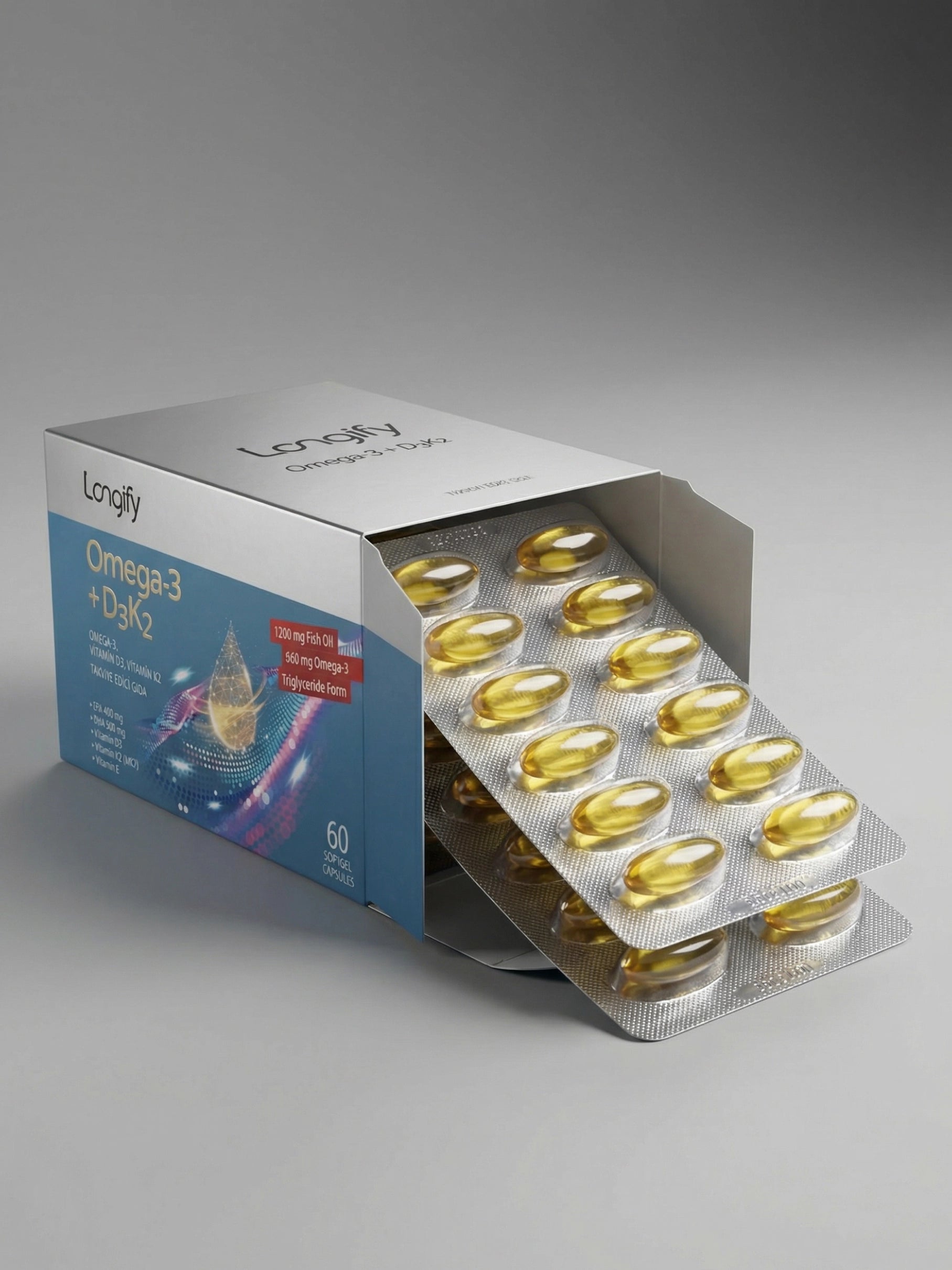 Omega-3 + D3K2 (60 Softjel)