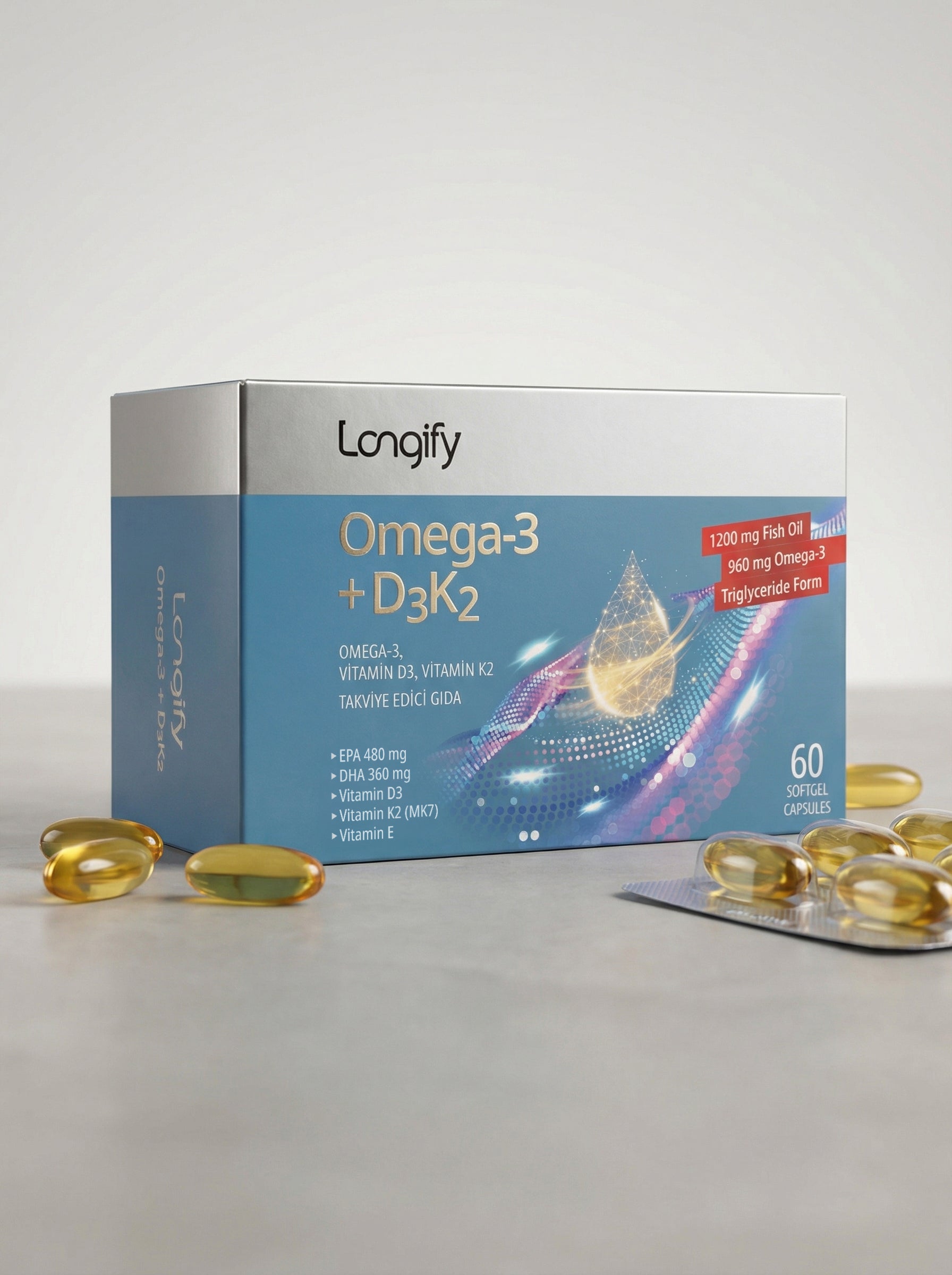 Omega-3 + D3K2