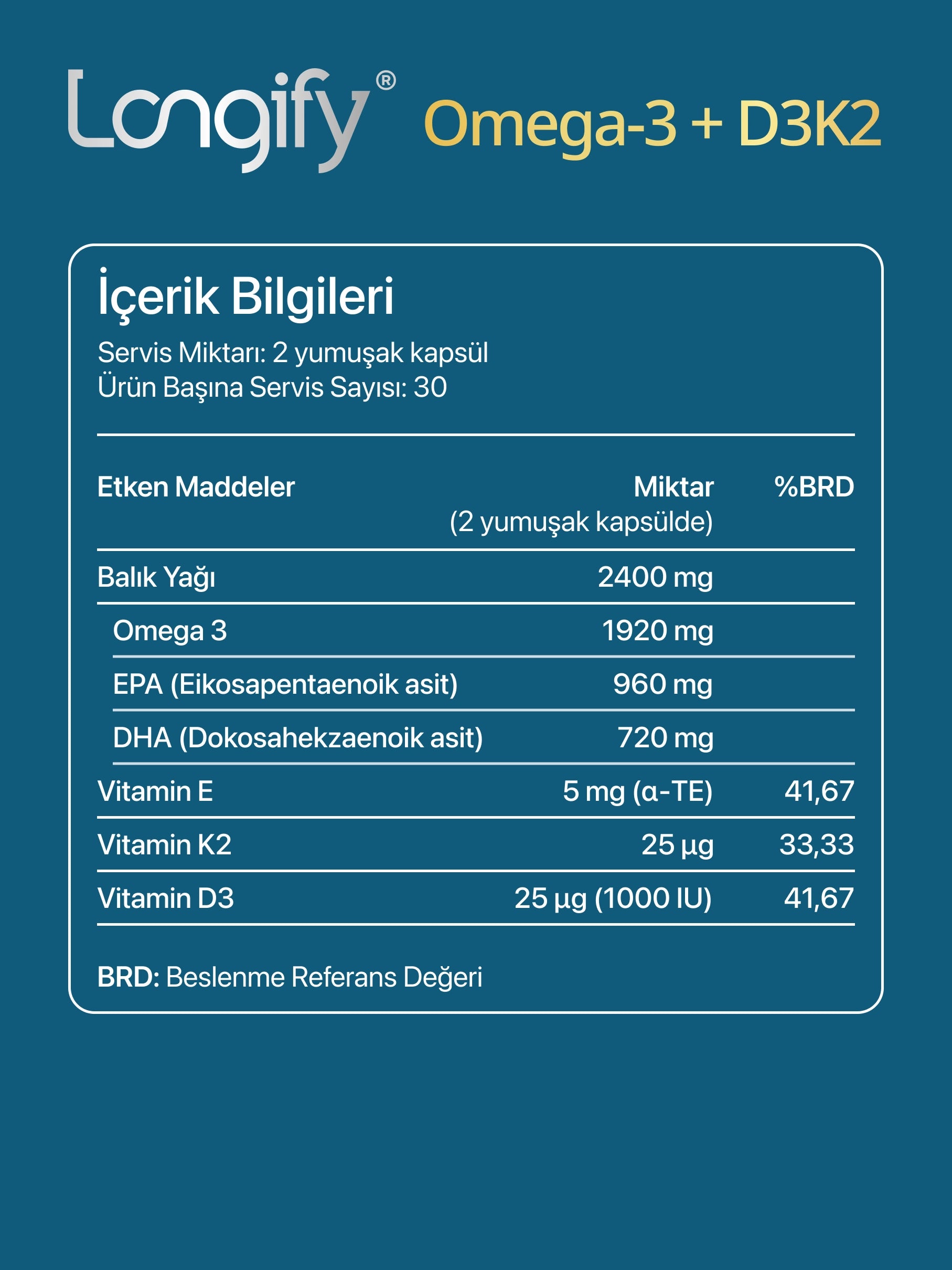 Omega-3 + D3K2 (60 Softjel)